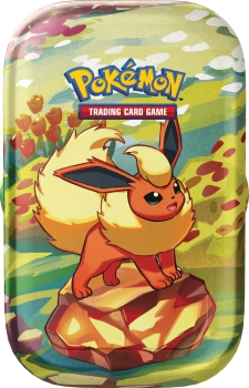 Pokemon Karmesin & Purpur Prismatische Entwicklungen Mini Tin Flamara