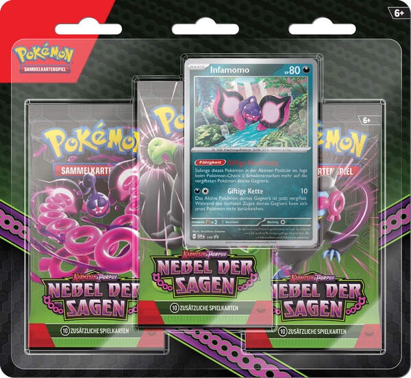 Pokemon Nebel der Sagen 3-Pack Blister Infamomo