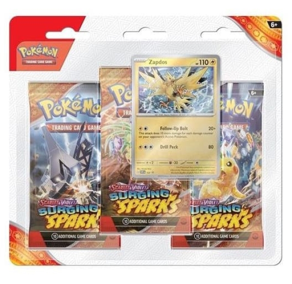 Pokemon Stellarkrone 3-Pack Blister Zapdos