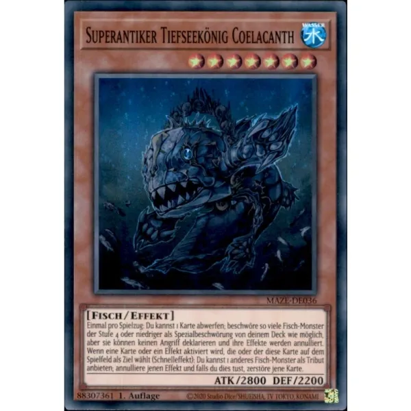 Superantiker Tiefseekönig Coelacanth - MAZE-DE036